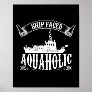 Schip kreeg te maken met aquaholische grappige vaa poster