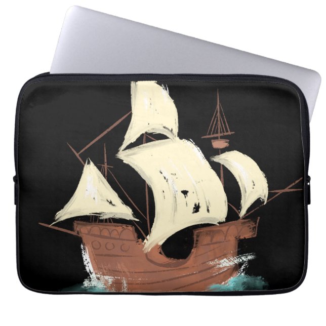 schip laptop sleeve (Voorkant)