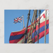 Schip-masten in Historic Jamestowne Briefkaart (Voorkant)