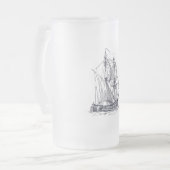  schip matglas bierpul (Voorkant links)