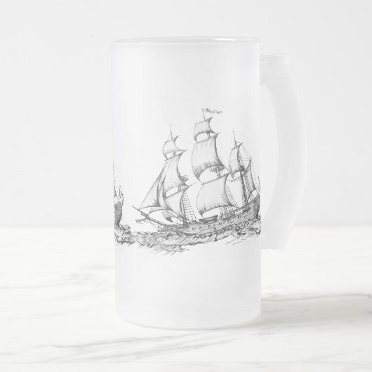 schip matglas bierpul (Voorkant rechts)