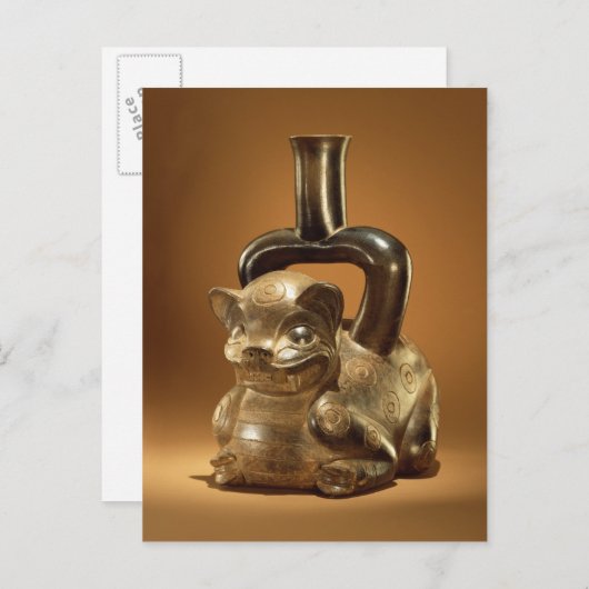 Schip met puma, Chavin Culture, c.90 BC Briefkaart (Voorkant / Achterkant)