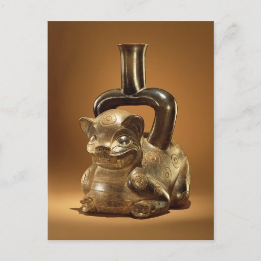 Schip met puma, Chavin Culture, c.90 BC Briefkaart (Voorkant)