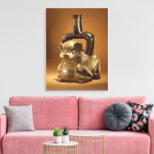 Schip met puma, Chavin Culture, c.90 BC Canvas Afdruk (Insitu (Woonkamer))