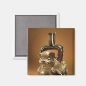 Schip met puma, Chavin Culture, c.90 BC Magneet (Voorkant / Achterkant)