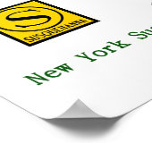 Schip met Susie Q, poster van de spoorwegen. (Hoek)