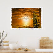  schip motivatie inspirerend citaat poster (Keuken)