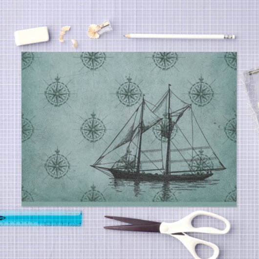 schip Nautisch Tissuepapier (Craft)