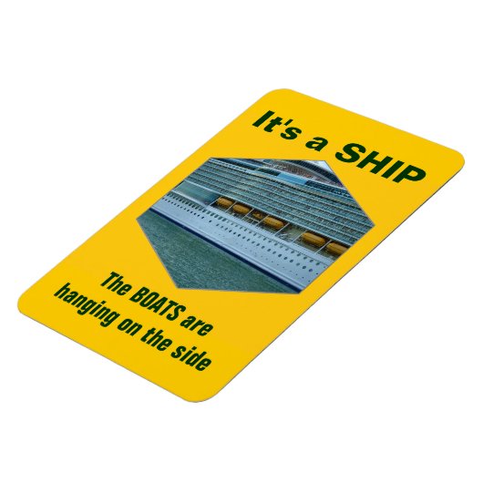 Schip of boot magneet (Linkerzijde)