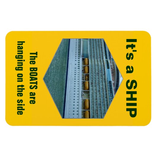 Schip of boot magneet (Horizontaal)