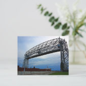 Schip onder de Lift Bridge Briefkaart (Staand voorkant)