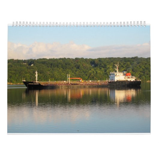 Schip op de Hudson rivier 2016 Kalender (Achterkant)