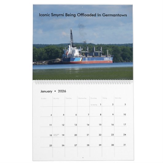 Schip op de Hudson rivier 2017 Kalender (Jan 2026)