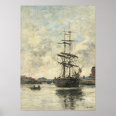 schip op de touques poster (Voorkant)