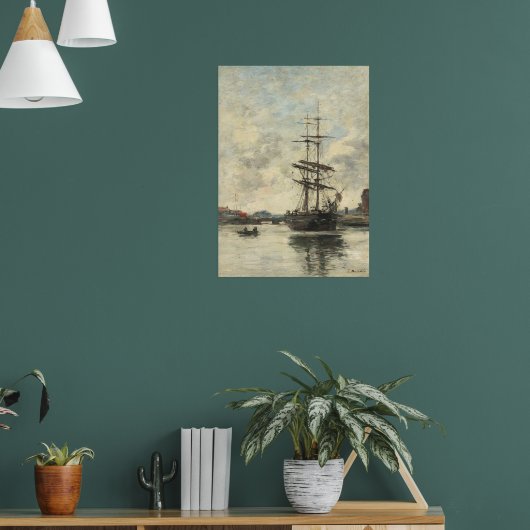 schip op de touques poster (Woonkamer 1)
