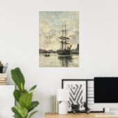schip op de touques poster (Thuiskantoor)