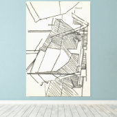 Schip op een helling canvas afdruk (Insitu (Houten vloer))
