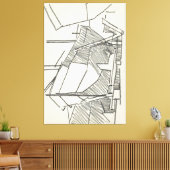Schip op een helling canvas afdruk (Insitu (Woonkamer))