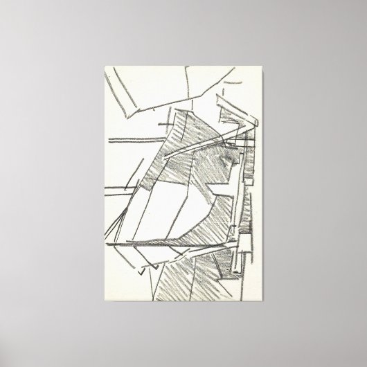 Schip op een werfhelling canvas afdruk (Voorkant)