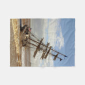 SCHIP OP HET BEDRIJF FLEECE DEKEN (Voorkant (Horizontaal))