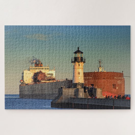 Schip op het superieurdenmeer Paul R Tregurtha Legpuzzel (Horizontaal)