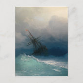 Schip op Stormy Zeeen, Ivan Aivazovsky - Briefkaart (Voorkant)