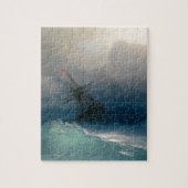 Schip op Stormy Zeeen, Ivan Aivazovsky Legpuzzel (Verticaal)