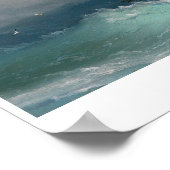 Schip op Stormy Zeeen Ivan Aivazovsky seizoenscape Poster (Hoek)