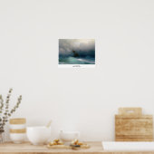 Schip op Stormy Zeeen Ivan Aivazovsky seizoenscape Poster (Keuken)