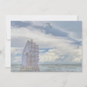 Schip op zee - lagere dekking kaart (Achterkant)