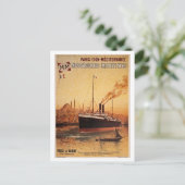 schip Parijs Lyon Méditerranée: reis en vervoer Briefkaart (Staand voorkant)