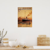 schip Parijs Lyon Méditerranée: reis en vervoer Poster (Keuken)