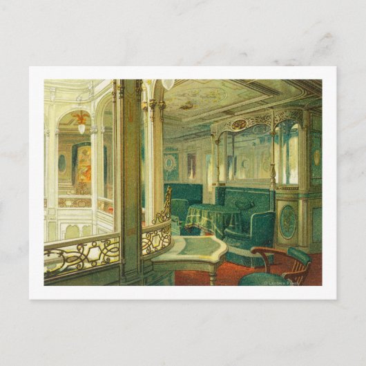 Schip Patricia , lijn Hamburg-Amerika Briefkaart (Voorkant)