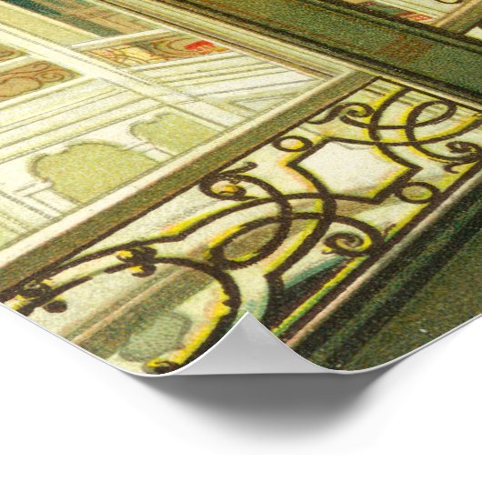 Schip Patricia , lijn Hamburg-Amerika Poster (Hoek)