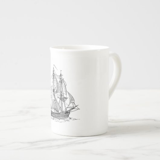  schip porselein kop (Voorkant rechts)