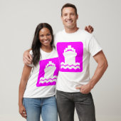 Schip Recht - Magenta T-shirt (Unisex)
