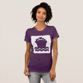 Schip Recht - Wit T-shirt (Voorkant volledig)