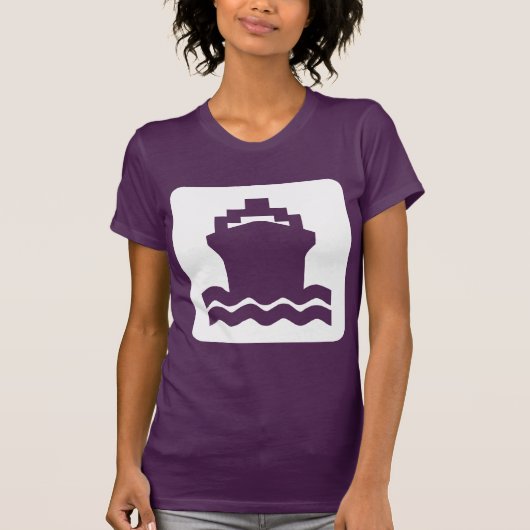 Schip Recht - Wit T-shirt (Voorkant)