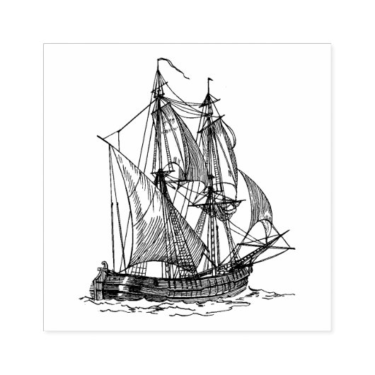  schip rubberstempel (Afrduk)