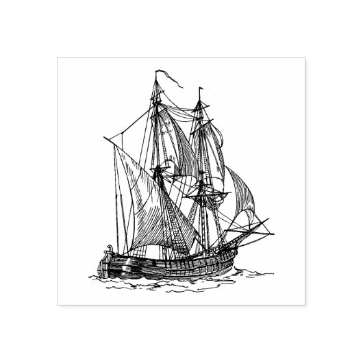 schip rubberstempel (Afrduk)