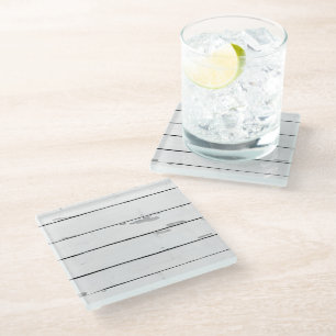 Schip Rustic Beach Decor Glass Onderzetter