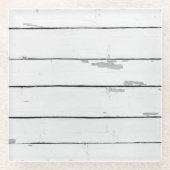 Schip Rustic Beach Decor Glass Onderzetter (Voorkant)
