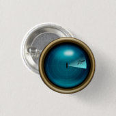 Schip Sonar Afbeelding van een Kraken Nautical Ste Ronde Button 3,2 Cm (Voorkant /achterkant)