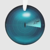 Schip Sonar Screen Kraken Giant Squid Nautical Ornament (voorkant)