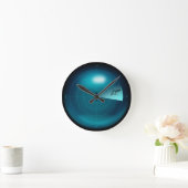 Schip Sonar Screen Kraken Giant Squid Nautical Ronde Klok (Huis)