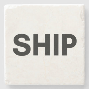 schip stenen onderzetter