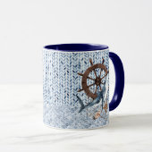 Schip stuurwiel en haai mok (Voorkant rechts)