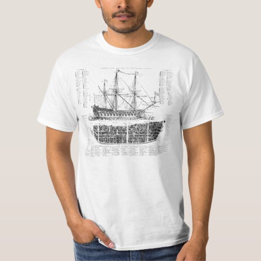  schip t-shirt (Voorkant)