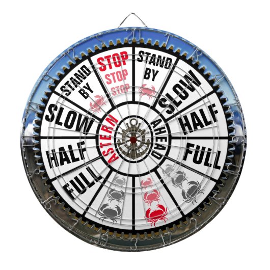 Schip Telegraph Nautical Thmed Dartbord (Voorkant)