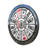 Schip Telegraph Nautical Thmed Dartbord (Voorkant Rechts)
